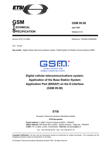 GSM T - ETSI