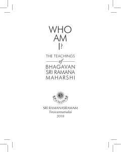 WHO AM I? - Sri Ramana Maharshi