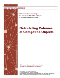 Calculating Volumes of Compound Objects