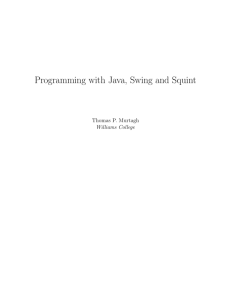 Programming with Java, Swing and Squint