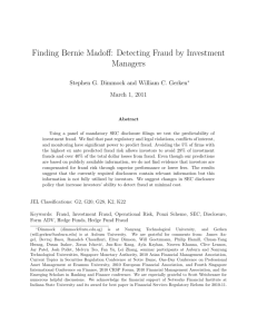 Finding Bernie Madoff: Detecting Fraud by Investment Managers