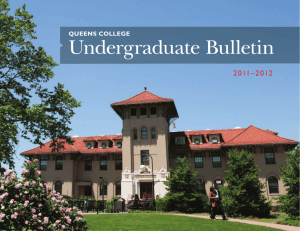 Undergraduate Bulletin - Queens College
