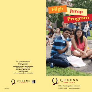Queens College High Jump Program