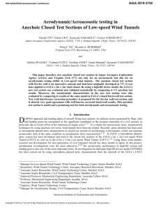 Aerodynamic/Aeroacoustic testing in Anechoic Closed Test Sections