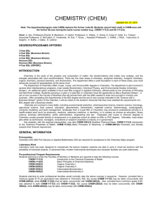 chemistry (chem) - The University of Winnipeg