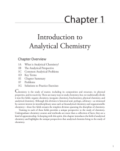 Chapter 1 - Modern Analytical Chemistry 2.0