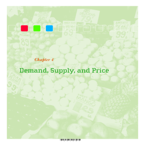 Demand, Supply, and Price