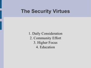 The Security Virtues