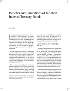 Benefits and Limitations of Inflation Indexed Treasury Bonds