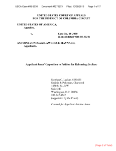 UNITED STATES COURT OF APPEALS FOR THE DISTRICT OF