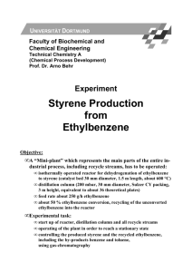Styrene Production from Ethylbenzene