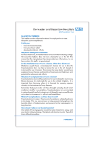 n-acetylcysteine - Doncaster and Bassetlaw Hospitals NHS