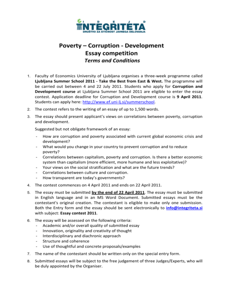 corruption and poverty essay