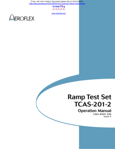 TCAS-201-2 operations manual