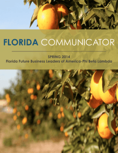 Florida Communicator (Spring) - Florida FBLA-PBL