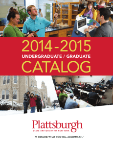 SUNY Plattsburgh College Catalog 2014-2015