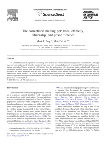 The correctional melting pot: Race, ethnicity, citizenship, and prison