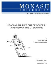 Heading injuries out of soccer: a review of the literature