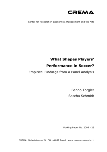 What Shapes Players' Performance in Soccer?