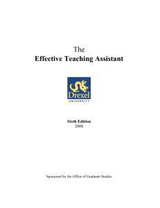 The Effective Teaching Assistant