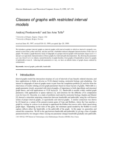Classes of graphs with restricted interval models