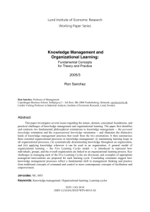Knowledge Management and Organizational Learning Fundamental