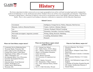 History - Clark University