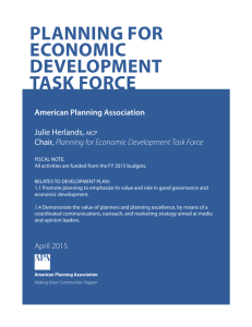 planning for economic development task force