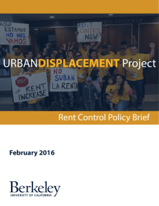 Rent Control - Urban Displacement Project
