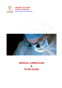 MEDICAL CURRICULUM & STUDY GUIDE