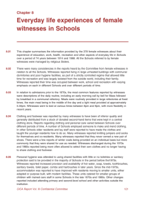 Everyday life experiences of female witnesses in Schools