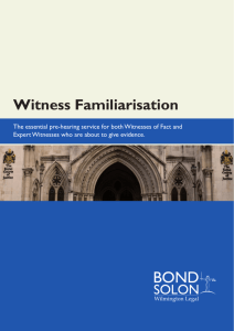 Witness Familiarisation Brochure