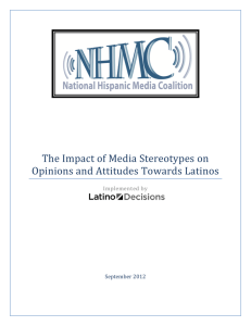 The Impact of Media Stereotypes on Opinions and Attitudes Towards