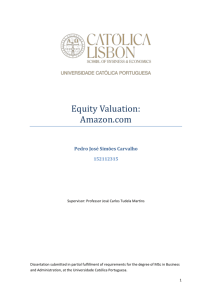 Equity Valuation: Amazon.com - Repositório Institucional da