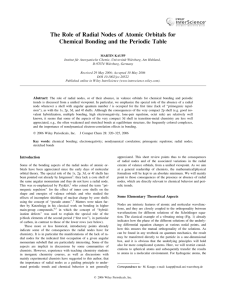 The role of radial nodes of atomic orbitals for chemical bonding and