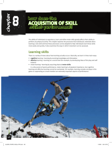 How Does the Acquisition of Skill Affect Performance?