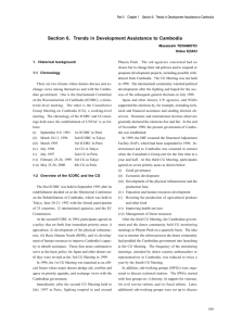 Section 6. Trends in Development Assistance to Cambodia