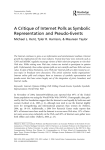 A Critique of Internet Polls as Symbolic Representation and Pseudo