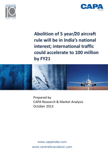 Abolition of 5 year/20 aircraft rule will be in India's national interest