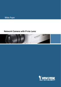 Network Camera with P -iris Lens