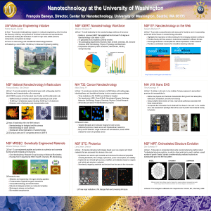 Nanotechnology at the University of Washington