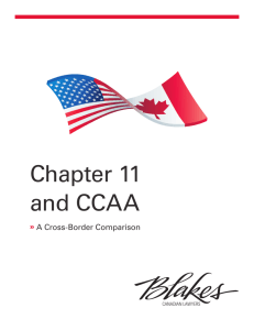 Chapter 11 and CCAA: A Cross