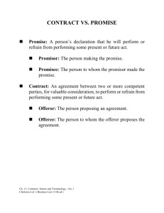 CONTRACTS: BASIC PRINCIPLES