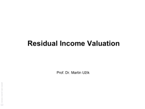 Residual Income Valuation