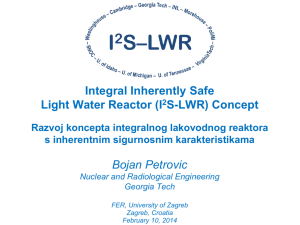 Integral Inherently Safe Light Water Reactor (I2S-LWR