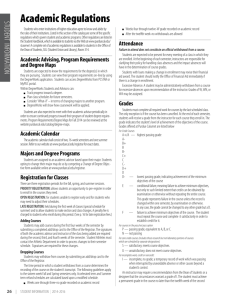 Purdue University Calumet Catalog Academic Regulations