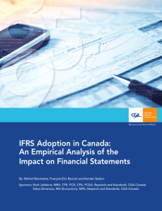 IFRS Adoption in Canada - CGA-Canada Public Practice Manual