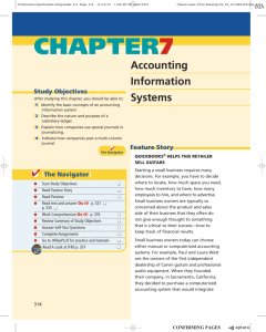 Chapter 7 Accounting Information Systems