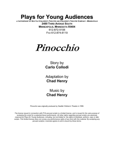 Pinocchio - Plays for Young Audiences