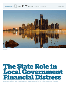 The State Role in Local Government Financial Distress